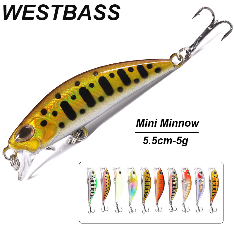 Fishing Lure Spoon - WESTBASS 1PX Micro leurre méné 55mm-5g