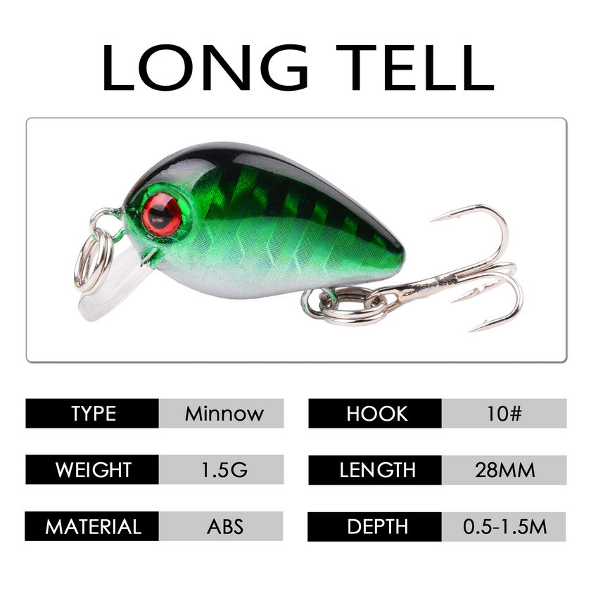 Mini leurres de pêche flottant - Fishing Lure Crankbait avis et prix